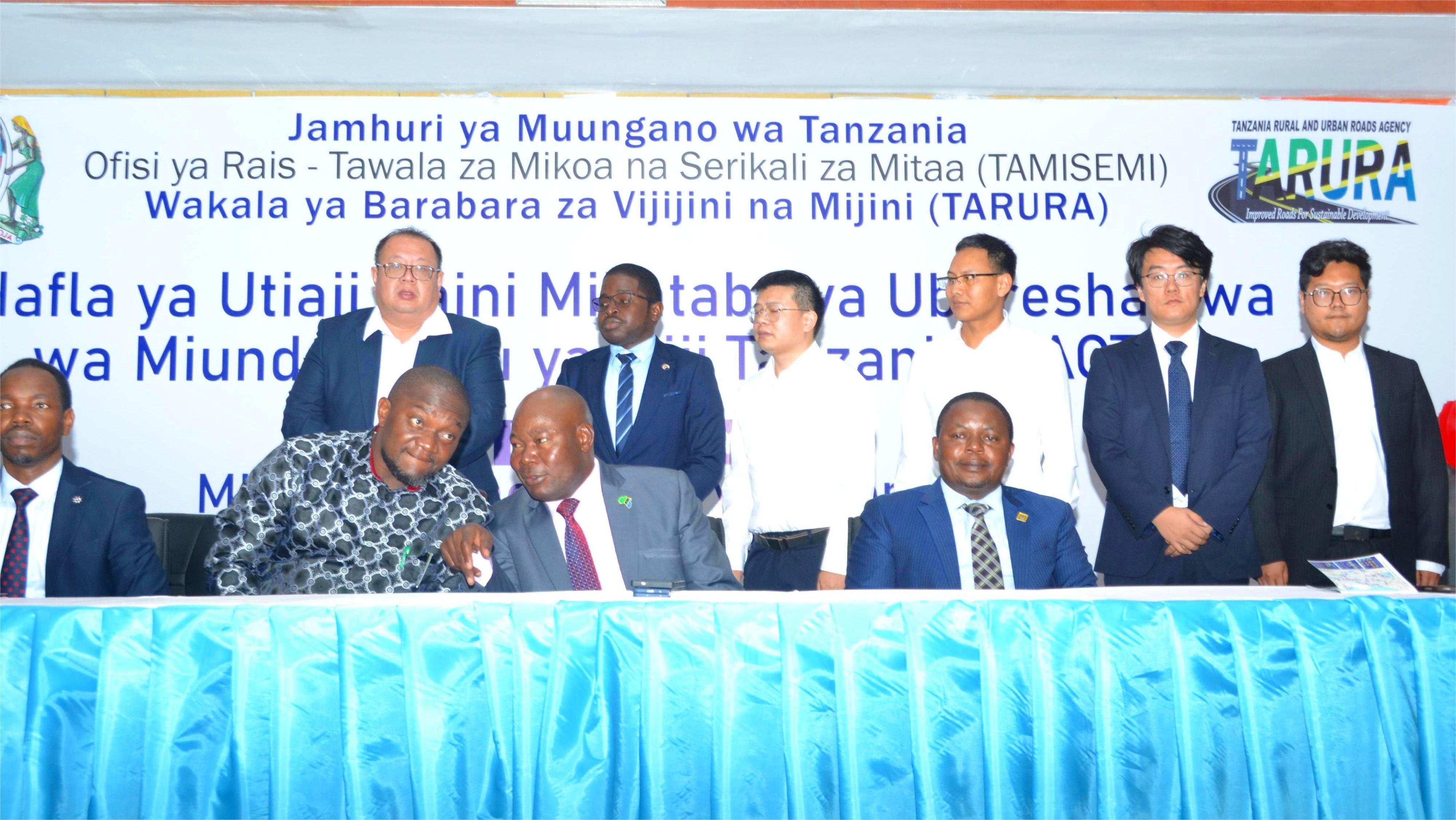 Partnership signing ceremony with TARURA for infrastructure improvement contracts