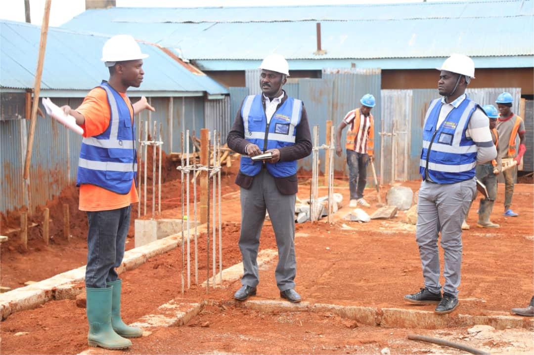 Hamerkop team on site with foundations and rebar