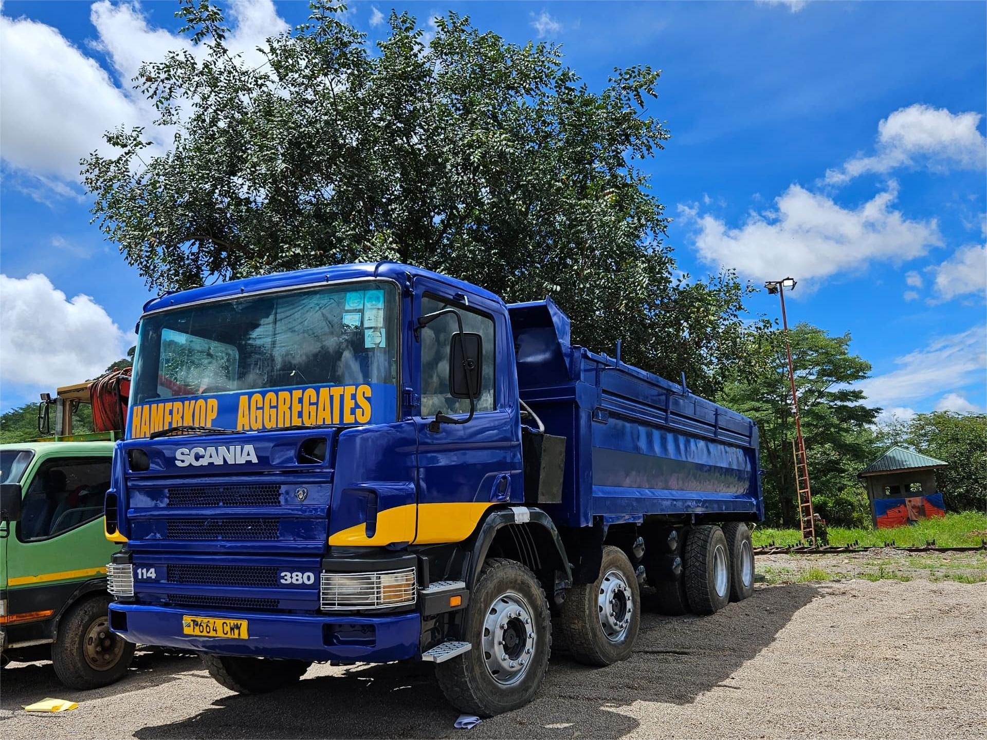 Hamerkop fleet truck delivering construction materials